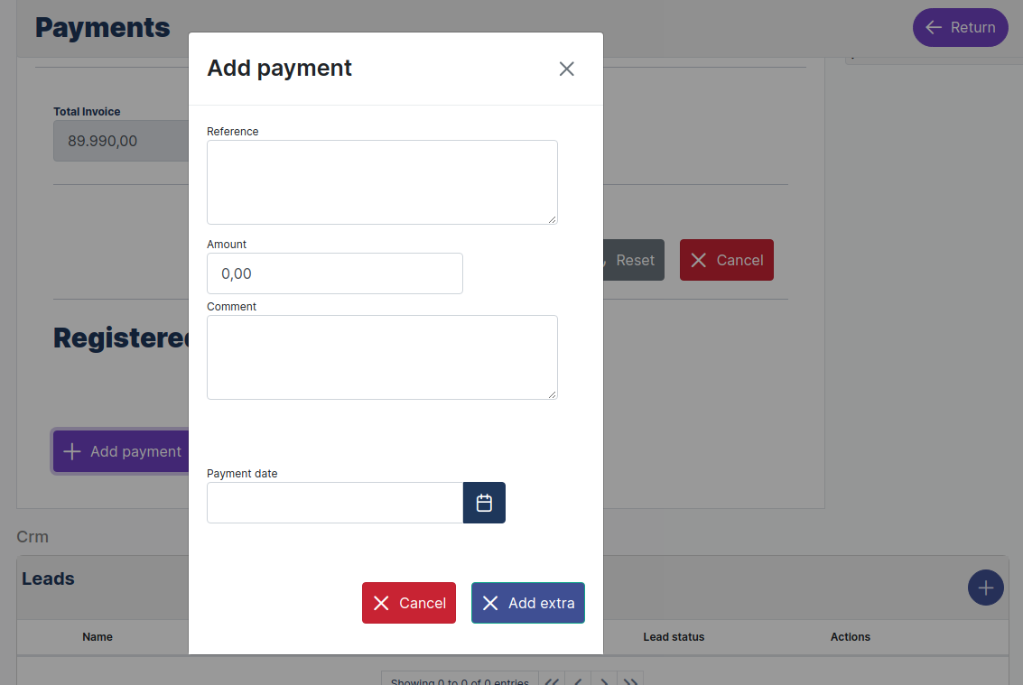Add payment AQuotes modules