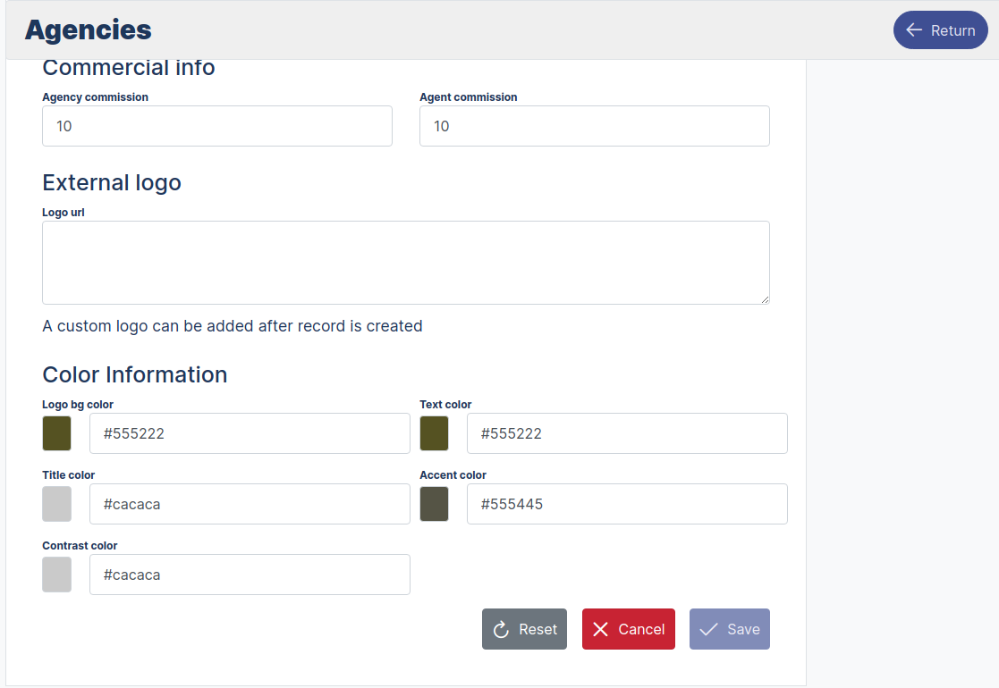 New Agency Form register New User