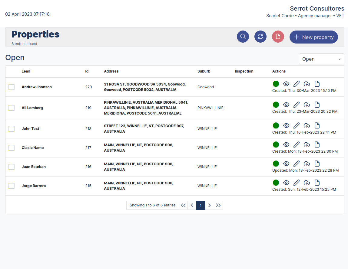 New Lead Form register New Lead