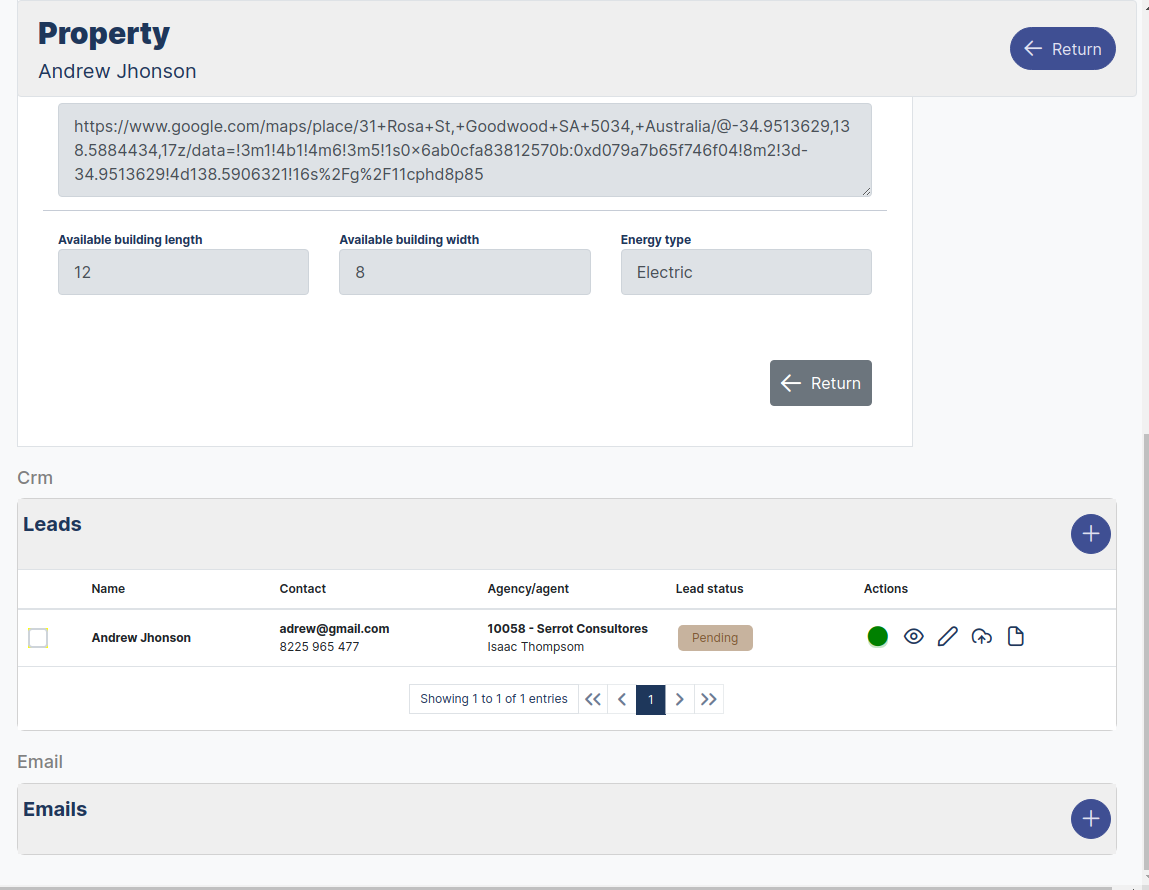 Propeies Form Button