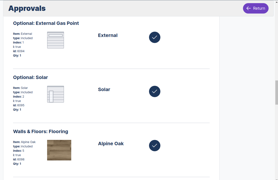 Approvals AQuotes modules