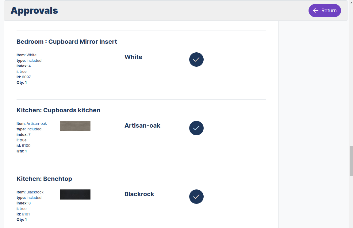 Approvals AQuotes modules