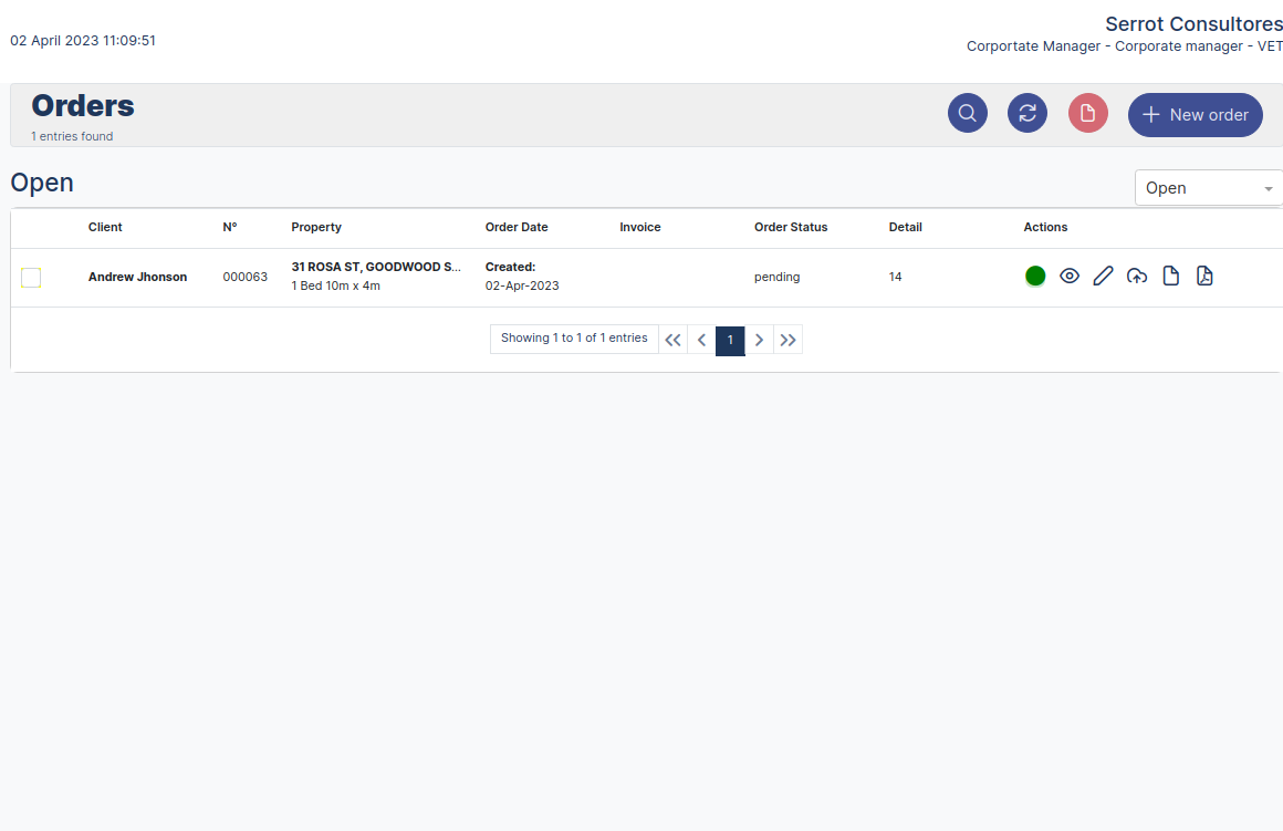 Build Orders Approvals modules