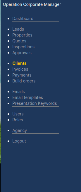 Corporate Quotes Approvals modules