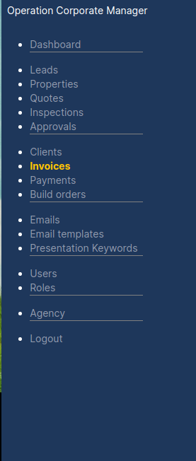 Corporate Quotes Approvals modules