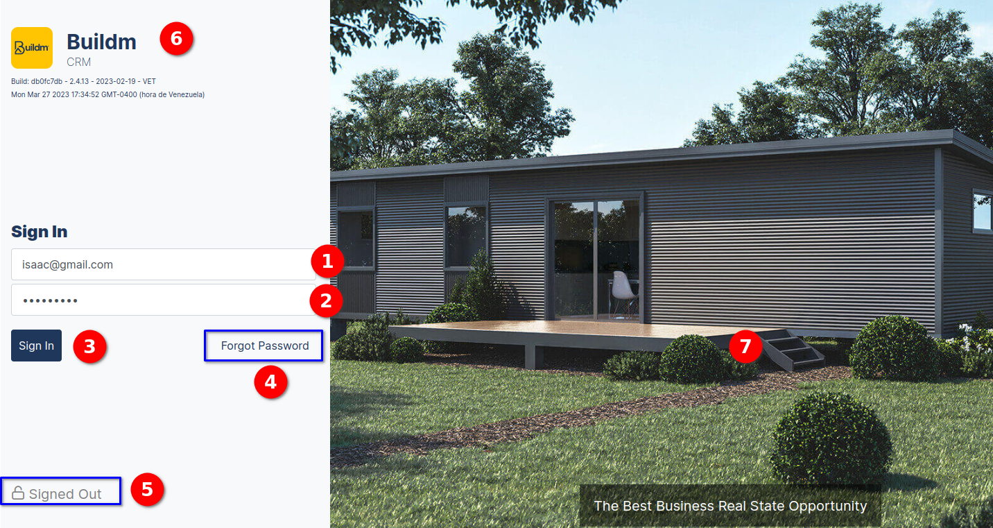 Login page Module Login