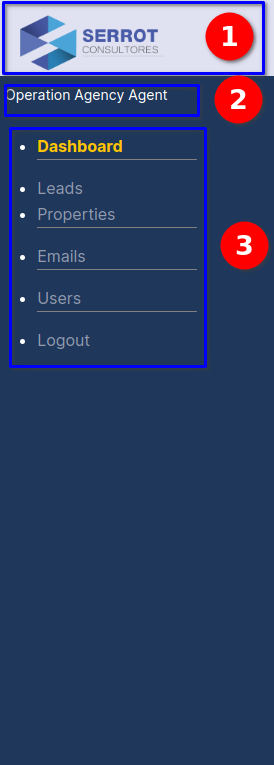Agency Agent User Menu Agency agent User Menu