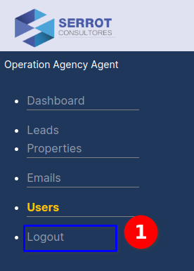 Agency Agent User Menu Agency agent User Menu