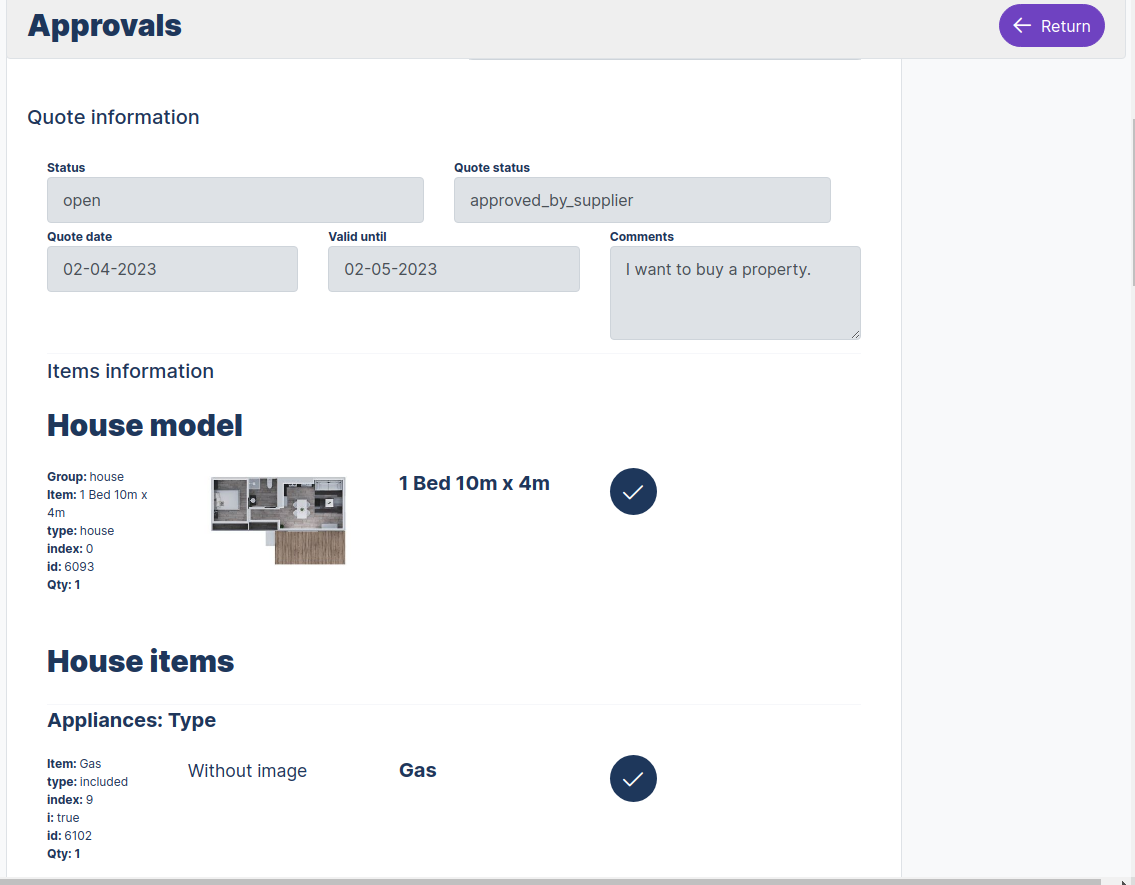 Supplier Dashboard Leads Lis View