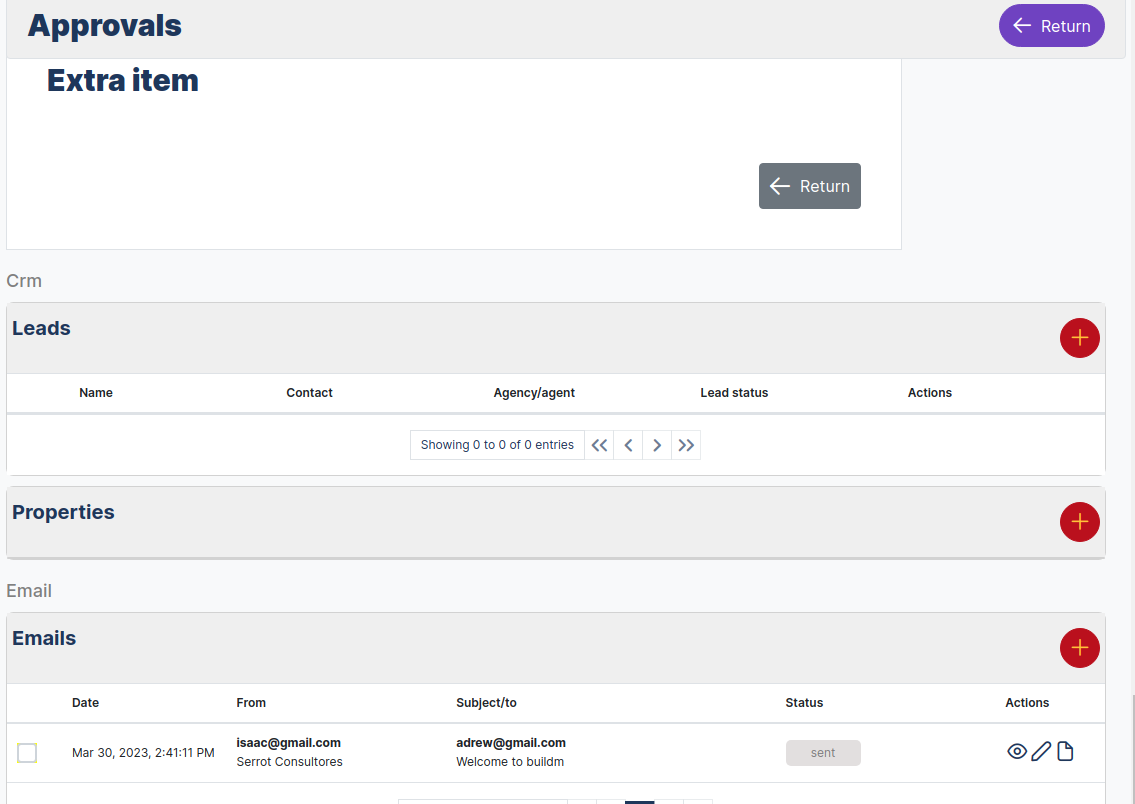 Supplier Dashboard Leads Lis View