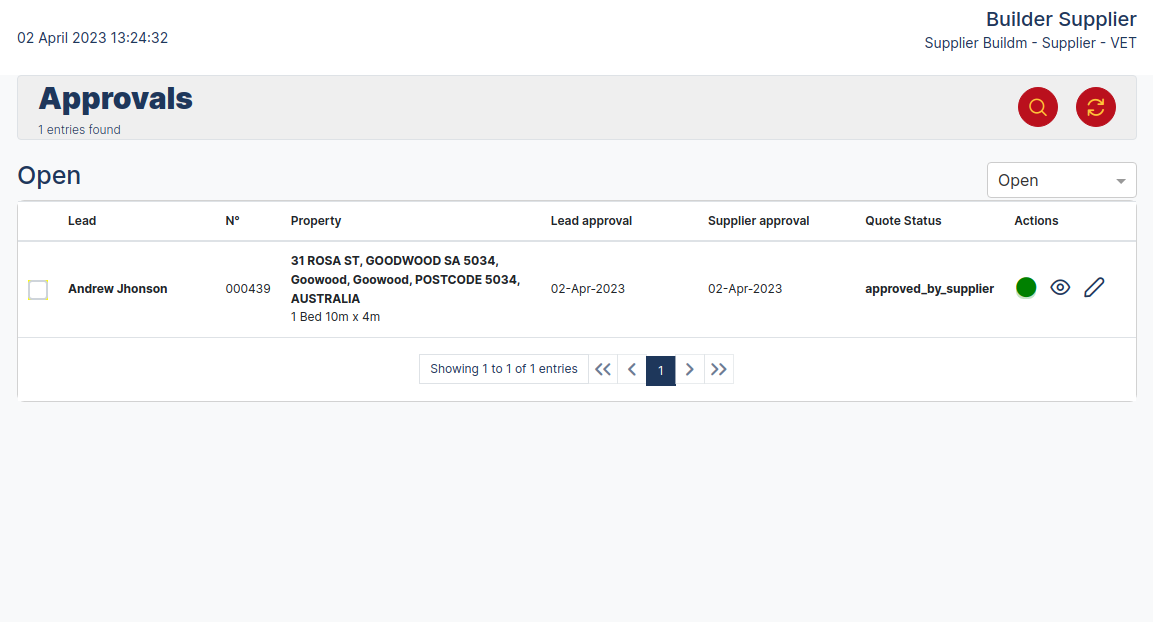 Leads Dashboard Leads Lis View