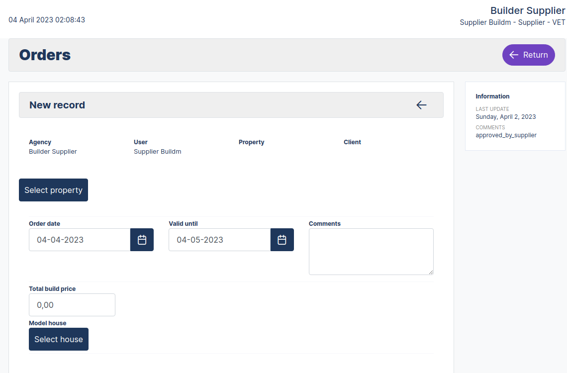 New Lead Button New Lead