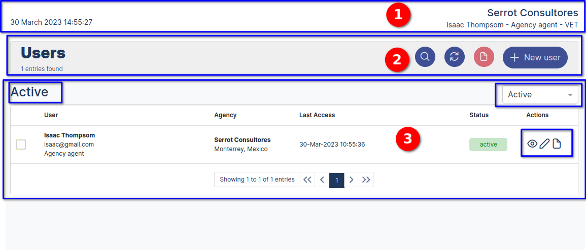 New email Form register New Lead